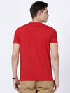 Tango Red Crew Neck Printed T-Shirt