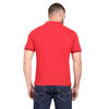 t-base Haute Red Cotton Polyester Polo Solid T-Shirt