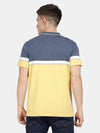 t-base Yarrow Yellow Cotton Nylon Polo Stylised T-Shirt