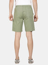 t-base Men Kashmir Green Cotton Solid Chino Shorts