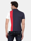 t-base Black Iris Cotton Stretch Polo Solid T-Shirt