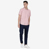 t-base Dusty Rose Cotton Printed Shirt