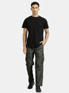 Deep Forest Cotton Solid Cargo Pant