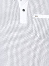 t-base Broken White Cotton Polo Printed T-Shirt