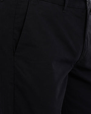t-base Black Cotton Solid Chino Trouser