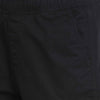 t-base Black Cotton Solid Basic Shorts