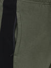 t-base men's Olive Solid Regular-Fit Track Pant
