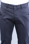 t-base Men Graphite Grey Solid Cotton Dobby Stretch Chinos Trouser