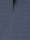t-base Navy Cotton Polyester Polo Jacquard T-Shirt