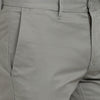 t-base men's Grey Solid Cotton Stretch Chino Pant