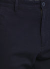t-base Men Navy Cotton Dobby Stretch Solid Basic Shorts