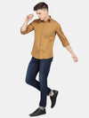 t-base Bronze Cotton Twill Solid Shirt