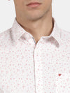 t-base Rose Cotton Poly Printed Shirt