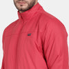 t-base Red Solid Packable Bomber Jacket