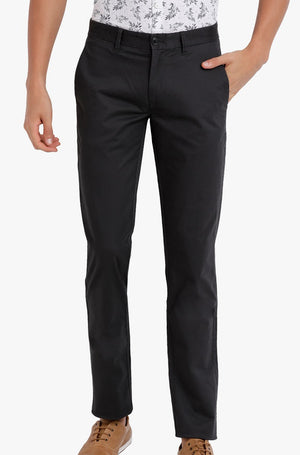 t-base Graphite Cotton Stretch Solid Chino Trouser
