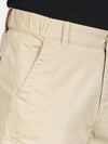 t-base Men Pebble Cotton Solid Cargo Shorts