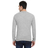 t-base Light Grey Round Neck Solid Sweater