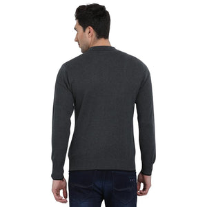 t-base Anthra Polo Neck Solid Sweater