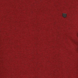 t-base Red Round Neck Solid Sweater