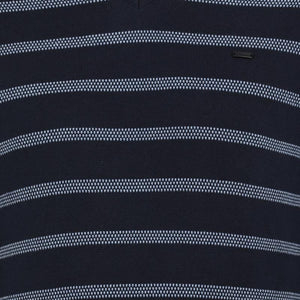 t-base Midnight Navy V Neck Stripe Sweater