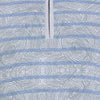 t-base Blue Mock Collar Stripe Sweater
