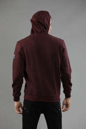 t-base Vineyard Melange Cotton Polyester Fleece Solid Sweatshirt