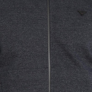 t-base Navy Solid Mock Collar Sweatshirt