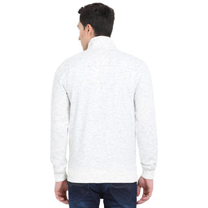 t-base Off-White Self Design Sweatshirt
