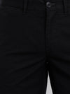 t-base men's Black Solid Cotton Chino Pant