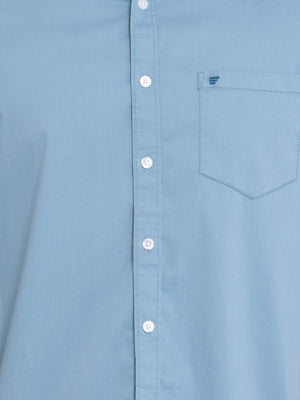 t-base Aqua Twill Cotton Polyster Stretch Casual Shirt
