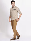 t-base Sand Twill Army Cotton Casual Shirt