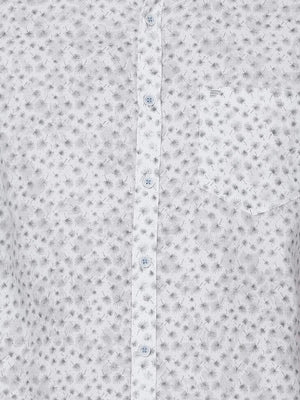 t-base Cement Cotton Printed Shirt