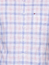 t-base Claret Red Cotton Checks Shirt