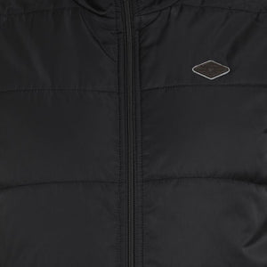 t-base black sleeveless padded jacket