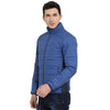 t-base navy solid padded jacket