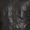 t-base black coffee faux leather biker jacket