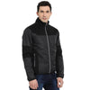 t-base black solid padded jacket