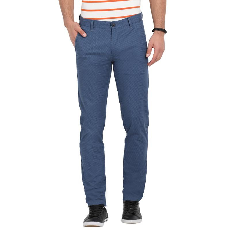 t-base men's blue tapered fit chinos