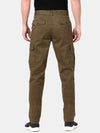 Olive Solid Cargo Pants