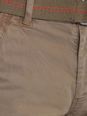 Kangaroo Brown Solid Cargo Pants
