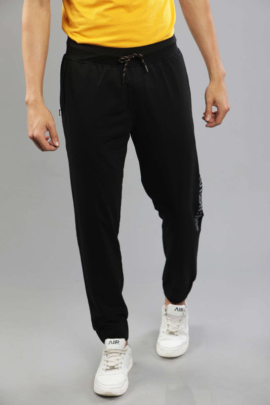 t-base Jet Black Solid Jogger Without Rib