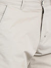 t-base Off-White Cotton Solid Basic Shorts