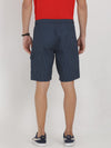 t-base Men Midnight Navy Cotton Printed Chino Shorts