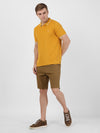 t-base bistro brown peached twill lycra chino shorts