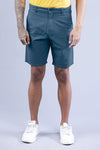 t-base Teal Solid Cotton Chino Shorts