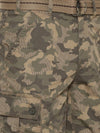 t-base Men's Khaki Cotton Printed Cargo Short